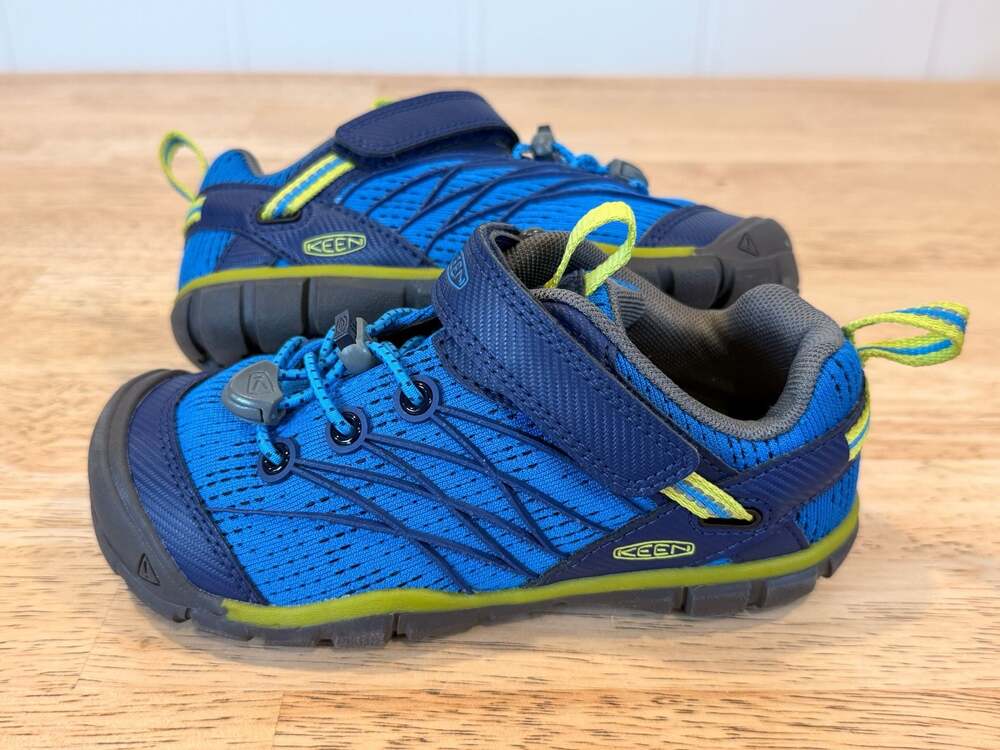 KEEN Kids Chandler CNX Hiking Sneaker, Blue ToddlerSiE 11